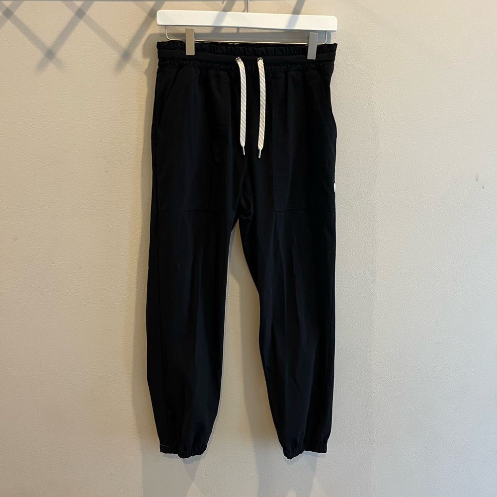 Vuori Miles Jogger Pants with Drawstring, Pockets - Black - Small
